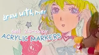 Draw With Me: Trying Out Deli Acrylic Markers