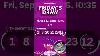The National Lottery Thunderball Draw Live results from Friday 19 September 2025 | Thunderball