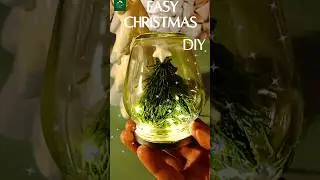 Natale facile e veloce con barattolo e pino 🌟🌟 Easy Christmas Diy #shorts