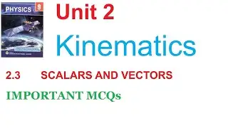 9th Class Physics Unit 2 Kinematics, Section 2.3 (Scalars and Vectors) MCQs
