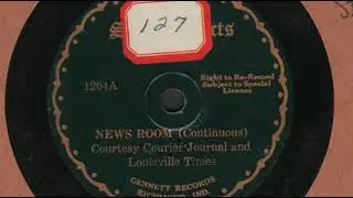 Gennett Sound Effects 1204 &ldquo;News Room (Continuous Noise)