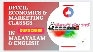 DFCCIL Economics and Marketing MALAYALAM CLASSES I DFCCIL Economics and Marketing syllabus I Class 1