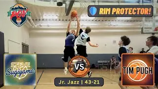 🏀🎥REFEREE POV: 100% AIRBORNE! Monster Rim Protection! | Sugiyama vs. Pugh #beyondthearc