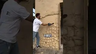 Artist Creates Stone Wall Illusion! #MindBlowing #Art