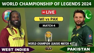 Pakistan Vs West Indies World Champions Of Legends Match 4 2024 Full Highlights | PAK VS WI