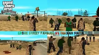 GTA SA Grove street families vs Russian mafia💣