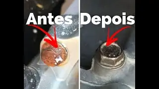 Limpei os parafusos da moto e ficou perfeito - VEJA COMO