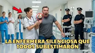 El gigante de 7 pies irrumpió en urgencias—la “novata” lo detuvo al instante