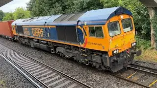Class 66 & 444 Desiro | 66765 & 444005 + 444032 | Crossover | GBRf & SWR