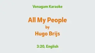 Hugo Brijs - All My People | Vonagam Karaoke
