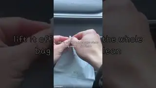 Car Trash Bag, Stick-On Leakproof