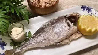 comment cuire un poisson au gros sel - a sea bream in a salt crust