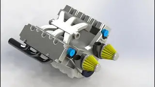 Solidworks 2021 | V6  Engine Design | cad cam tutorial | Total SolidWorks