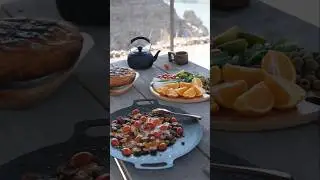 Simple camp breakfast 🍳 #OutdoorCooking #CampCooking #cooking#CampingLife #CampfireCooking #asmr
