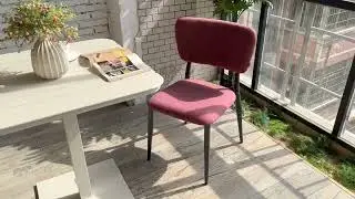 Modern Stainless Steel Frame Waterproof Fabric Upholstered Chair For Restaurant