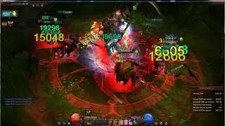Summoner Cursed Death Scythe LvL 899 Solo Swamp of Darkness - Mu Online Webzen S15.1