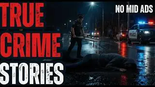 REAL Crime Stories For Sleep With Rain Sound | Dark Screen For Sleep | Relax Gentle Rain | Vol. 78