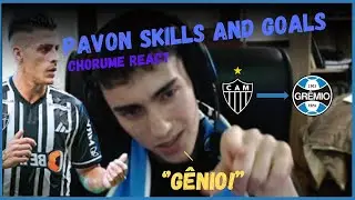 REAÇÃO do CHORUME DO GREMIO a CRISTIAN PAVON SKILLS AND GOALS com o chat!