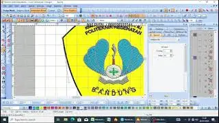 Belajar Wilcom e2 Embroidery Logo Desain