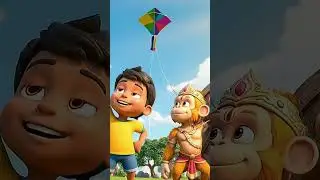 Hanuman Chalisa #cartoonvideo #devotionalsong #kids #hanumanchalisa #kidssongs #shorts