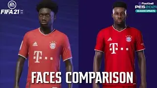 FIFA 21 Vs PES 2021 | Famous Young Players Faces Comparison ft. Mbappe, Haaland, Felix 😱🔥