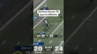 Stafford throws TD pass to Williams #nfl #football #rams