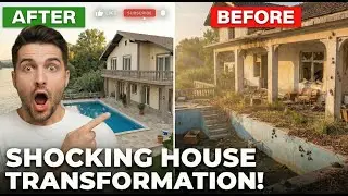 Abandoned House Transformation  Full Renovation to Luxury Home  Pool, Kitchen & Exterior Makeover