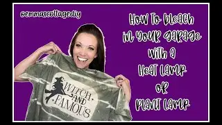 How to bleach a shirt in a garage using a heat lamp! #Bleaching