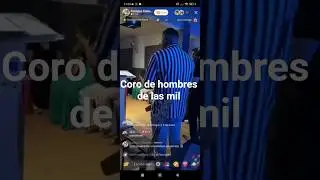 coro de hombres de las mil visitando la iglesia de Monforte