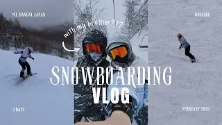 3 Days SNOWBOARDING in JAPAN ₊˚｡⋆❆⋆ | with my brother... | vlog