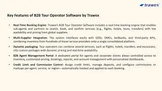 B2B Tour Operator Software | Trawex