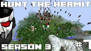 HUNT THE HERMIT  - Minecraft vs 150+ players! - S3E7 [HermitCraft Special UHC]