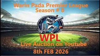 WPL | SEASON#8 | LIVE AUCTION |