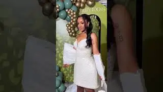 Chioma&rsquo;s bridal shower outfit for her white wedding in Miami #chivido25 #chivido2025 #bridalshower