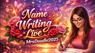 LIVE NAME WRITING PAD| CODE GAME| #nameart #liveartshow #namewritinglive#calligraphyart #bubblefonts