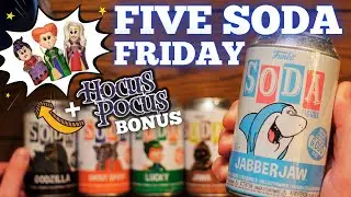 FIVE SODA FRIDAY | Hocus Pocus Funko Soda Bonus Unboxing | Opening New Funko Sodas | Rippin' Randoms