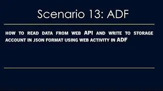 Read data from web API and write to storage account in json format using web activity in ADF