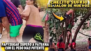 Camila se colgó de los hu3vos de Chelito. Papysugar corrió para tirarse el pedito y GANAR el premio.