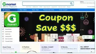 How to download and apply coupon in Gmarket/ online shopping in South Korea