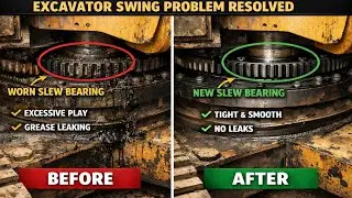 Excavator Swing Failed ! How Talented Mechanic Restored Swinging Problem