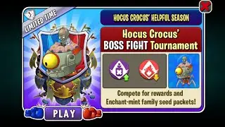 #FantastiXPvZ2 #ArenaBattlez (Week 155) - Hocus Crocus vs Zomboss - [23.5 Million] Mastery Plants