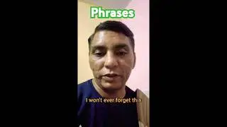 won't forget it #newphrases #newsentences #easysentence