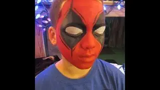 Facepainting DEADPOOL!
