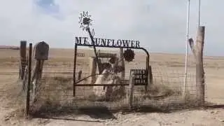 Driving to the top of Mount Sunflower - the highest point in Kansas!
