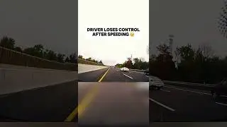 Driver loses control after speeding 🫣 #dashcam #dashcamvideos #dashcamfootage #accident #speeding