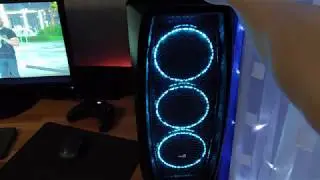 Aerocool Aero One Eclipse Best case 2020! Asrock b450 steel legend Adata Xpg D60G Ryzen 3600x 5700xt