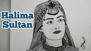 Halima sultan | esra bilgi&ccedil; | pencil sketch of halima sultan | ertugrul gazi | miraal drawing