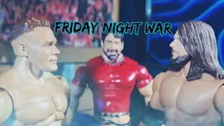 JOHN CENA VS AJ STYLES FRIDAY NIGHT WAR MATCH 3 WWE ACTION FIGURE MATCH 