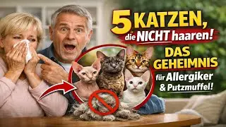 5 Katzen, die NICHT haaren! Das Geheimnis für Allergiker und Putzmuffel ✅