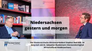 Ministerpr&auml;sident Stephan Weil MdL spricht mit Dr. Sebastian Reddemann
